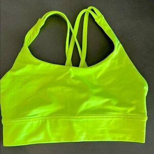 Lululemon Neon Yellow Sports Bra